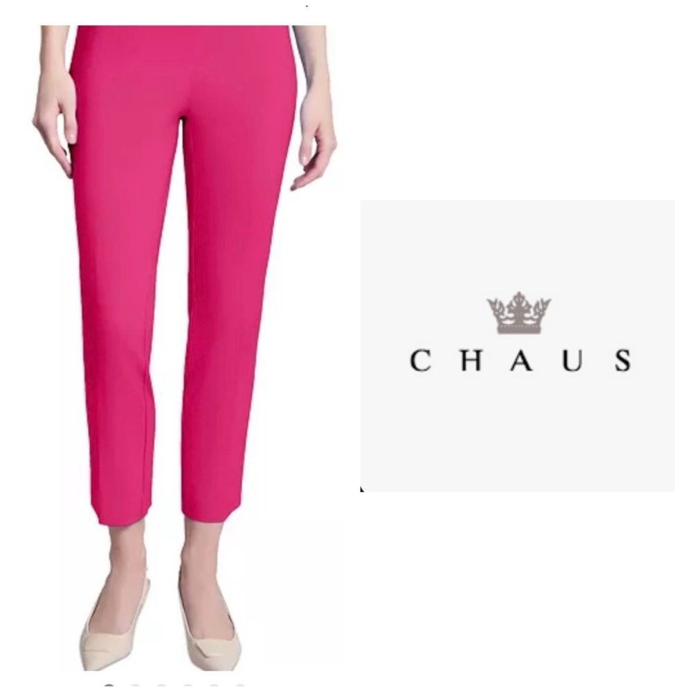 Chaus Hot Pink Cropped Ankle Pants